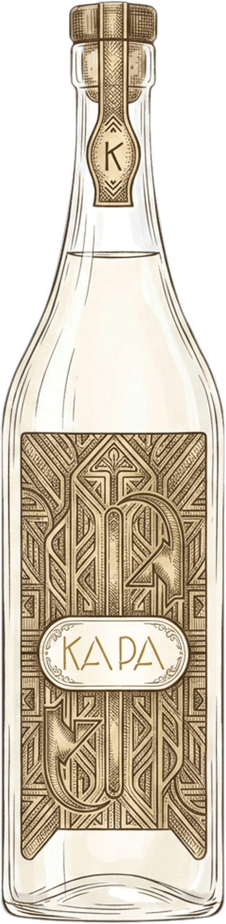 KAPA Vodka bottle